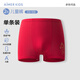 AIMER KIDS second-level children's pants milk leather pants Year of the Horse New Year zodiac red pants boys and girls triangle/boxer briefs natal underwear male boxer-good luck pony 160 (85-100Jin Jin is equal to 0.5 kg)