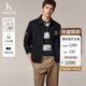 HAZZYS Men's Autumn Lapel Cotton Jacket Men's PHIZ Series Outdoor Casual Jacket Men ASVZU0CCI16