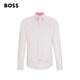 Boss Men de style décontracté Shirt Twill mixte 688-Light Pink XL (41)