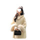 High-end woolen coat for women 2025 new style woolen coat, young and beautiful, winter velvet thickened imitation fur coat, off-white counter quality, shipped with dust bag and hanger S Recommended 90-110 Jin Jin equals 0.5 kg