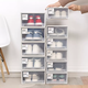 Yusenyi Thickened Shoe Box Drawer-Type Plastic Free Combination Men's and Women's Shoe Storage Box Transparent Dustproof Organizing Box No Assembly 6 Pack Cost-Effective Package Width x Depth (Length) x Height 24.5x30.6x13.1cm 24 pcs 24.5x30.6x13.1cm