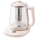 SUOBQ genuine health kettle, fully automatic large-diameter tea kettle, 1.8L, large capacity, multi-functional 316 stainless steel thermal insulation tea kettle, constant temperature kettle, electric kettle, 316L maternal and infant grade, thickened high borosilicate glass 1.8L