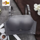 MIDNITE STAR tube top anti-exposure underwear for women, push-up anti-sagging, auxiliary breast support, thickened and large, no steel ring bra, skin color + black, two pieces are more cost-effective, 32/70 size AB cup