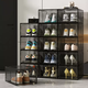 Yusenyi storage box shoe box transparent thickened magnetic buckle simple modern home dormitory shoe box shoe cabinet clamshell shoe rack high transparent white 20 pack dustproof and moisture-proof independent installation 34.8x27x18.5cm 34 pieces 34.8x27x18.5cm