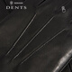 Dents Benny same style light luxury touch screen gloves men's autumn and winter shearling fleece lining birthday and New Year gift box 5-1568 black L