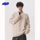 SWAMP AREA American Henry collar sweater for men in autumn and winter new style lazy high-end sweater top jacket light apricot trendy best-selling model M 160-170CM 95-110Jin Jin equals 0.5 kg