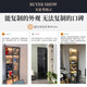 Zhong Zhanggui wine cabinet display cabinet household glass wine cabinet living room wall custom light luxury storage cabinet 2025 new sideboard installation included 0 level 1.8 thickened plate three doors 100x40x