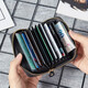 Pers Denton Herrenkartenbeutel Multi-Card-Orgelkarten-Clip-Gutschein-Brieftasche Schwarz und Gelb