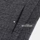 Fazeya Hengyuanxiang Zhongshan-Anzug Herren-Stand-up-Halsband Doppelseite Wollmantel Herrenanzug Plaid grau groß 4xl (195) (vorgeschlagen 190-210jin [Jin gleich 0,5 kg]))