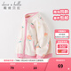 DAVE&BELLA Children's Clothes Boys' Jackets Girls' Polar Fleece Tops Children's Clothes Autumn Jackets Baby Outerwear 2025 New Flower Print 100 cm (recommended height 90-100cm)