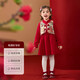 ASK JUNIOR New Year's wear children's girls' dress winter national style new Chinese style cheongsam princess dress fake two-piece dress