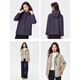 Giordano Windproof Jacket Women's Autumn and Winter Bone Broken Multi-Pocket Loose Hooded Windbreaker Jacket 13375130