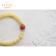 La Yun Feiyin White Flower Beeswax Bracelet Women's Small Beads Single Circle Bracelet No Optimization Natural Gift for Girlfriend or Elders 6mm White Flower Beeswax (One Item, One Certificate)