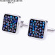 North Martin high-end French shirt cufflinks men's Swarovski diamond cuff nails birthday gift wedding