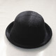 Age-reducing curled small ball top hat for women solid color wool basin hat fisherman hat dome versatile Korean version black adjustable