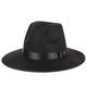 He Jiagong, Xu Wenqiang's same style hat, Shanghai Tang men's hat, Huang Xiaoming's same style big-brimmed jazz hat, stage performance gift, one size fits all, black 2 top clips 1