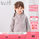 DAVE&BELLA Spring and Autumn Children's Jackets Boys Autumn Clothes Girls Baby Clothes Children's Clothes Boys Baby Polar Fleece Baseball Jersey Clothing Pink Leopard DB396-D 110 cm (recommended height 100-110cm)