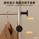 Small craftsman floor-standing coat rack movable bedroom living room multi-functional clothes drying rack double layer length 80cm