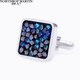North Martin high-end French shirt cufflinks men's Swarovski diamond cuff nails birthday gift wedding