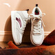 ANTA (ANTA) easy high-top women's sneakers 2026 new autumn and winter sports and leisure high-top sneakers high-top ankle protection anti-skid shoes for women once gray/ivory white-4 37.5 (female 6.5)