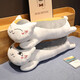 
Yilefang plush toy cat doll doll pillow long cushion sleeping pillow girl birthday gift doll cat round eye style 80 cm