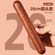 FVFH German natural ebony rolling pin, solid wood, paint-free, odorless, smooth, non-stick, pressed dumpling skin, pastry skin, noodle stick, round head 30cm, solid whole wood, bold and aggravated