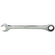 SATA fully polished chrome vanadium steel ratchet wrench open end dual-purpose quick wrench 5.5M-25MM 43601-43619 fully polished open end quick wrench 43606 (10MM)