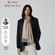 Dents light luxury Scottish cashmere scarf for men and women, water rippled two-color double-sided winter and Spring Festival gift CONVERT oatmeal/condensed milk color 36x183cm