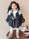 BALA suitable for girls white duck down jacket winter 2025 new children's thickened warm coat baby navy blue down jacket white duck down 90cm white duck down 110g