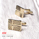 Qiyuemang French shirt cufflinks, business men's cuff nails, shirt buttons, cuff buttons, men's and women's gift box x54_Golden Changxing