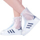 Bovonick Arafroping Shoes Cover Both Boots portables Couvrer les hommes et les femmes adultes non disposables semelle plate transparente blanche xxl