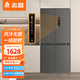 CHIGO refrigerator air-cooled frost-free 458L double-door multi-door folio refrigerator first-class energy efficiency household large-capacity cross four-door ultra-thin embedded inverter smart refrigerator cross-door digital display air-cooled frost-free 436 upgraded to first-class energy efficiency