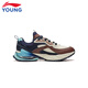 Li Ning (LI-NING) children's shoes, children's sports shoes, boys' arc light 2 shock-absorbing rebound support stable casual shoes 37YKCW002-5