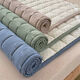 Children's soft cotton mattress pad bottom non-slip mattress household mattress single bed protective pad bottom mattress cotton yarn-dyed washed cotton mattress-Lan Xiaoge 90X200