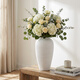 Qiju Yaji ceramic vase minimalist Nordic style solid color Japanese style water-raised flower pottery pot home decoration flower vessel large size 30230