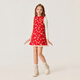 POLOWALK New Year's style girls' sleeveless dress 2026 new Chinese style embroidered dress B61W616B0021 red 120