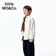 Little MO&Co. Havoc in Heaven co-branded series little moco children's clothing 26 spring new children's pure cotton denim work shirt denim white 150 150/72