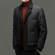 Duck Duck Fake Two Piece Suit Collar Down Jacket Men's Jiaxing Pinghu Winter New Style Lightweight Short Duck Down Jacket Yaya Black XL Recommended Weight 135-150Jin Jin is equal to 0.5 kg