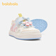 BALABALA balaOne children's shoes, children's sneakers, girls' 2025 new spring and autumn breathable white shoes, white pattern, tone 00310 31