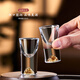 Green Apple Light Luxury High-end White Wine Glass Set Crystal Two-Liang Wine Container One-cup Wine Cup Home Storage Upside-Down Rack Cup Crystal Two-Liang Wine Container/10+ One-cup 10/10+ Walnut Color Rack