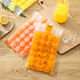Yong Huan Ice Bag Edible Homemade Frozen Ice Cube Mold Self-sealing Small Ice Tray Passion Fruit Ice Box Bag Self-sealing Tearable Ice Cube Bag 4800 Grids 200 Pieces Free of a Funnel