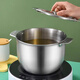 丂焅304 stainless steel oil filter kettle lard basin with lid 3.8L kitchen household chili oil jar oil tank seasoning tank 304 stainless steel oil filter kettle 3.8L with filter