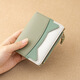 Domestic products carefully selected fashion Korean version women's wallet multi-functional mini card holder compact student thin section versatile contrasting color black