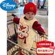 Disney (Disney) baby clothes plus velvet two-piece jumpsuit for baby one year old, warm and full month, thickened romper, 100-day New Year greetings, thickened overalls + thickened sweatshirt, wash dark and light colors separately 80 cm, recommended height 65-75cm