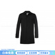 BURBERRY Solid Color Lapel Coat Men's Black Black One Size 52