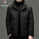 Woodpecker High Filled Down High Standard 90 Down White Duck Down Short Stand Collar Down Jacket Men's Winter Windproof and Cold Warm Jacket Men 98902 Khaki L 175