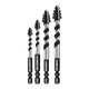 Yanran four-edged serrated eccentric drill bit for ceramic tile concrete drilling, sharp and impact-resistant, serrated eccentric drill 6+8+10+12mm