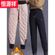 Hengyuanxiang White Duck Down Workwear Down Pants Women's 2026 Winter New Outer Wear Thickened Warm Waterproof - 40 Degrees Coldproof Pants Black XL (105-120Jin Jin is equal to 0.5kg)