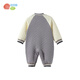 Beibeiyi children's clothing baby jumpsuit warm quilted infant and newborn crawling clothing winter clothing autumn and winter new style dark coffee 73cm (6-9 months)