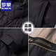 罗蒙款可脱帽羽绒服男2025年冬季中青年商务保暖加厚外套男